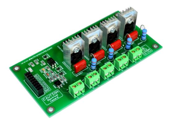 Picture of 4 Channel Ac Programmable Light SSR Dimmer Module Controller Board Arduino Raspberry MIC Compatible 50/60hz