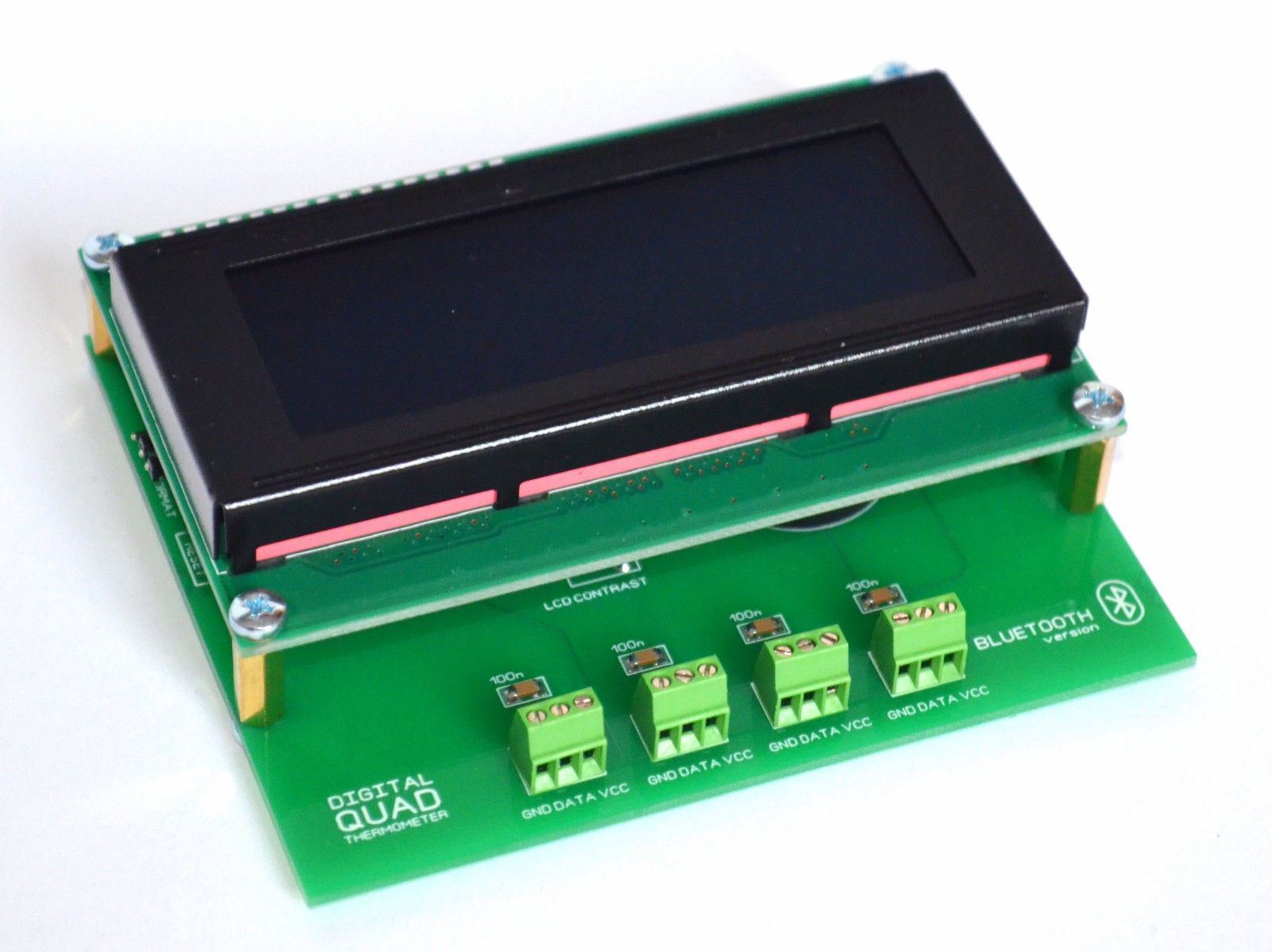4CH Temperature Data Logger Recorder RTC -55...+125 C Bluetooth DS18B20 ...
