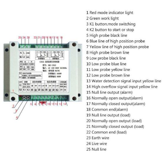 Electronic Nuts Fully Automatic Water Level Controller Water Tank ...