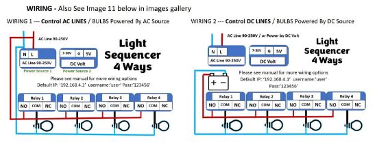 4 Channel Traffic Light Sequencer 110V-220VAC 50-60Hz - DC V Web ...