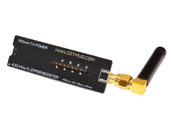 Flipper Zero CC1101 433MHz Boosted External Module E07-433M20S. iotmug ...